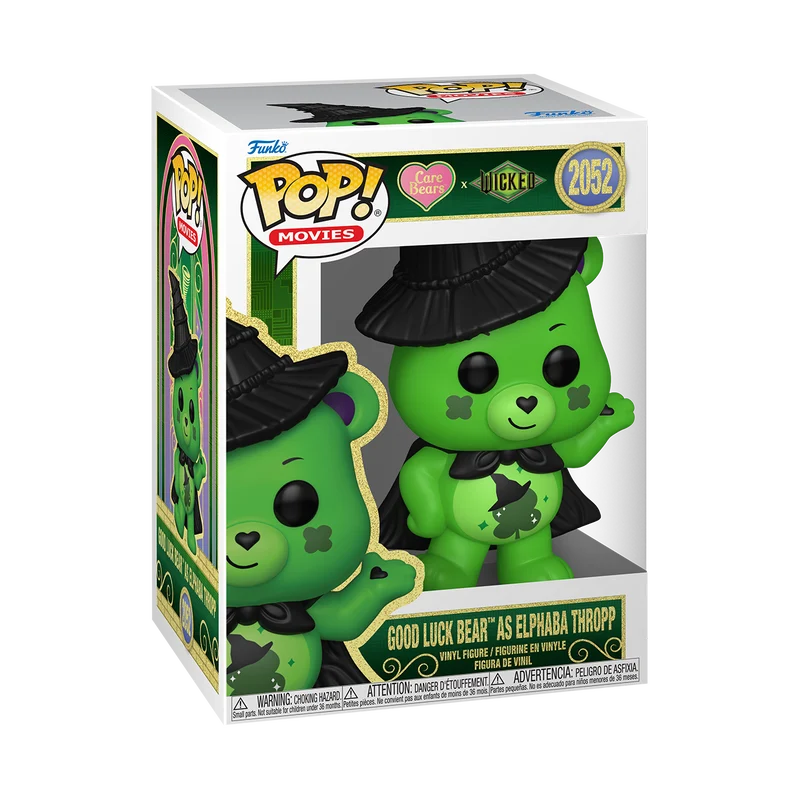 Funko POP! Movies – Care Bears x Wicked: Good Luck Bear as Elphaba Thropp (N° 2052)