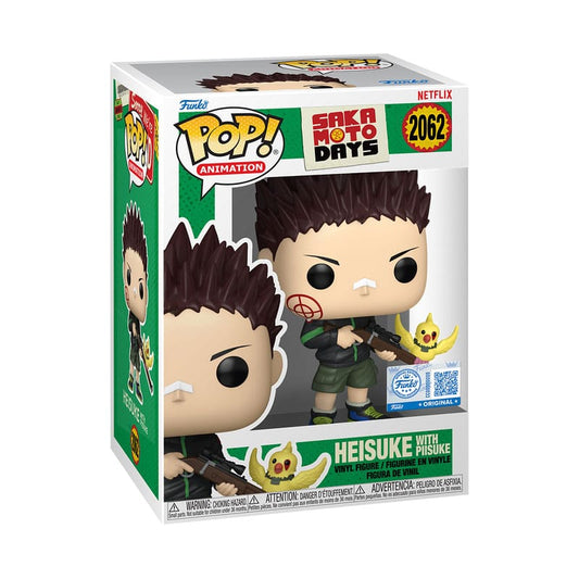 Sakamoto Days POP! Animation Vinyl Figure – Heisuke & Piisuke (Exclusive Edition) – 9 cm