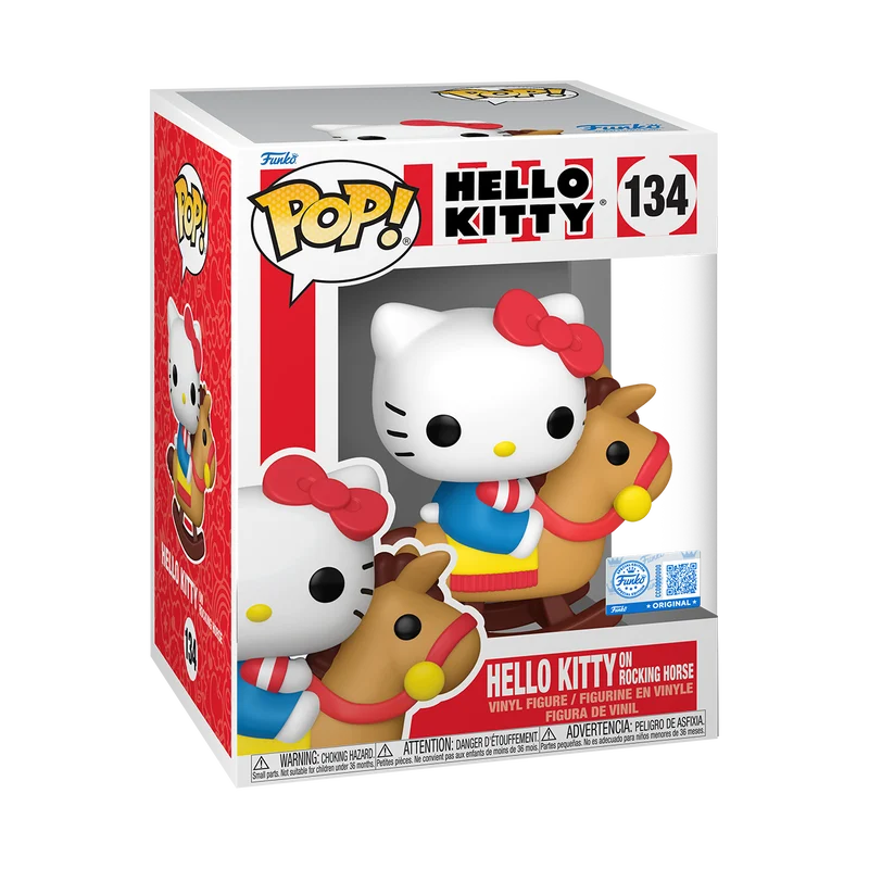 Hello Kitty POP! Premium Vinyl Figure – Hello Kitty on Rocking Horse – No. 134