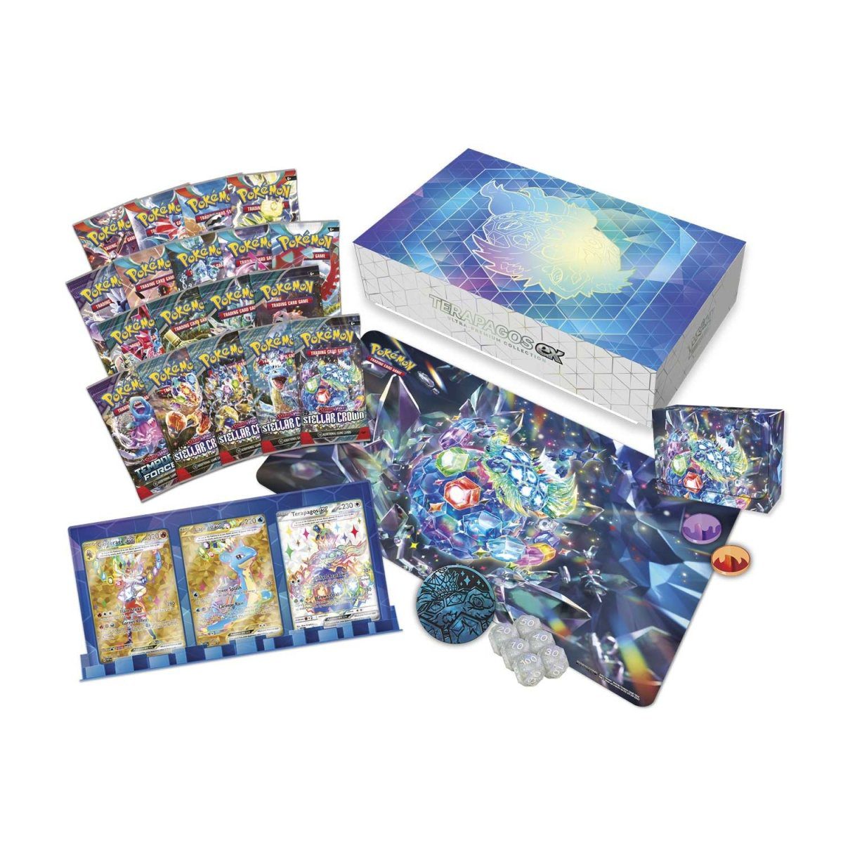 【英語版】ポケモンテラパゴス ex Ultra-Premium UPC Pokémon Terapagos ex Ultra-Premium Collection – UPC with 11