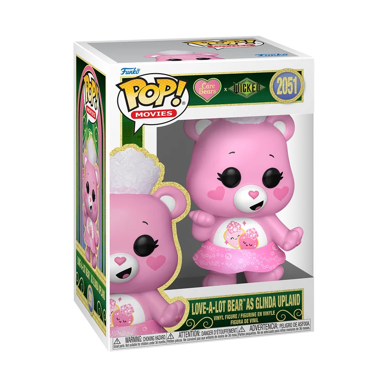 Funko POP! Movies – Care Bears x Wicked: Love-A-Lot Bear as Glinda Upland (N° 2051)
