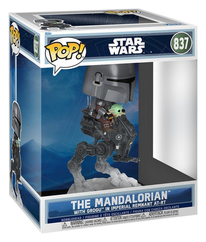 Star Wars POP! Ride Deluxe Vinyl Figure – The Mandalorian on AT-RT – No. 837