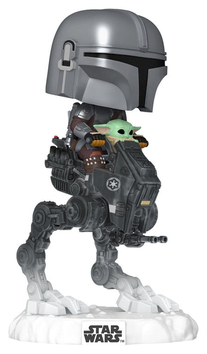 Star Wars POP! Ride Deluxe Vinyl Figure – The Mandalorian on AT-RT – No. 837