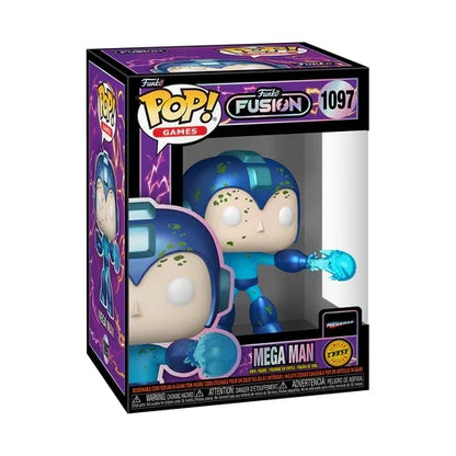 Figurine Funko Fusion – Pop! Games en vinyle – Mega Man (Édition Chase) – 9 cm