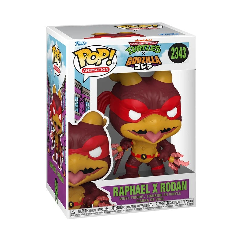 GODZILLA x TEENAGE MUTANT NINJA TURTLES - POP Animation - Raphael x Rodan - N° 2343