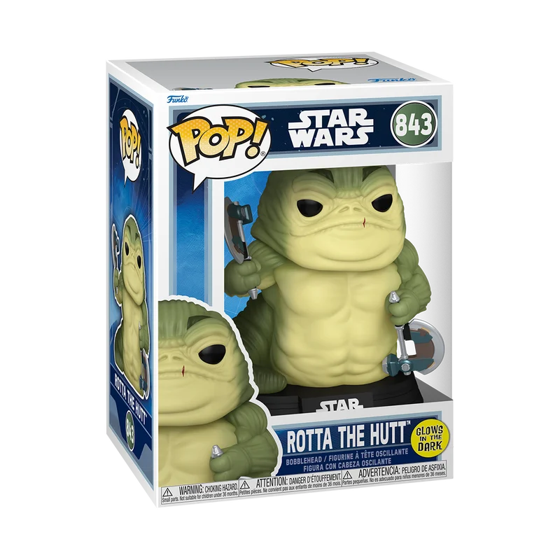 MANDALORIAN & GROGU - POP Star Wars - Rotta The Hutt GitD - N° 843