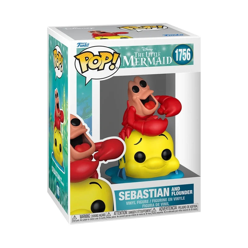 Funko POP! Disney – The Little Mermaid: Sebastian &amp; Flounder (N° 1756)