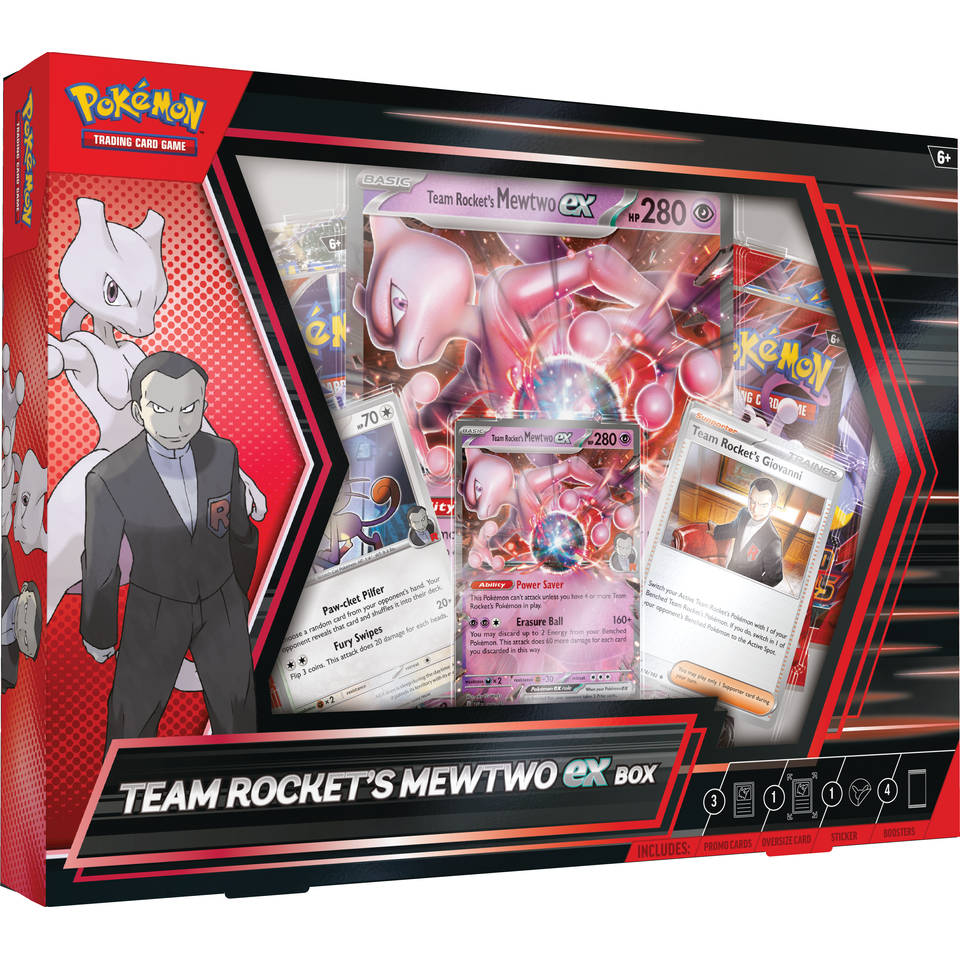 Pokémon TCG Team Rocket's Mewtwo ex box