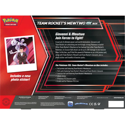 Pokémon TCG Team Rocket's Mewtwo ex box