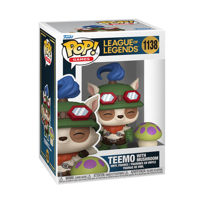League of Legends POP! &amp; Buddy Games Vinyl Figure – Teemo w/Shroom – 9 cm