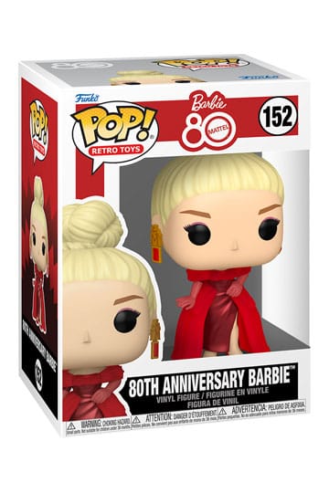 Mattel 80th Anniversary POP! Retro Toys Vinyl Figure – Barbie – 9 cm