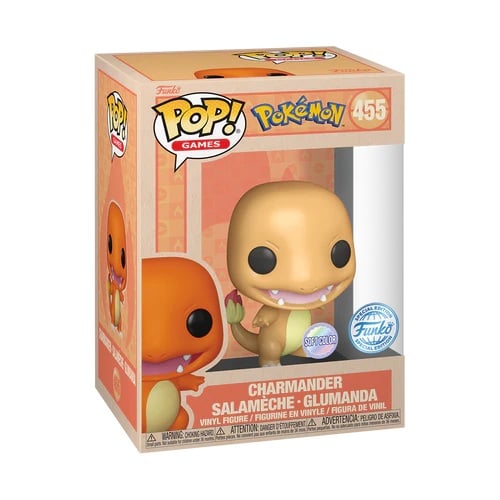Pokémon POP! Animation Vinyl Figure – Charmander (Soft Color, Exclusive Version) – 9 cm