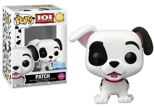 One Hundred and One Dalmatians POP! Disney Vinyl Figure – Patch (Flocked) (Exclusive Edition) – 9 cm