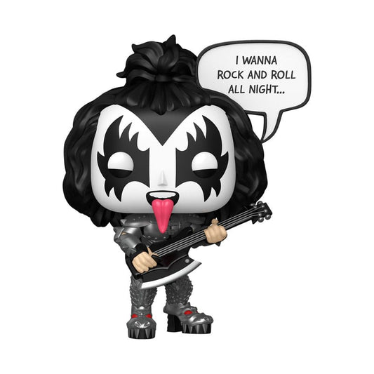 KISS POP! Sayings Vinyl Figure – The Demon (R&amp;R All Nite) – 9 cm