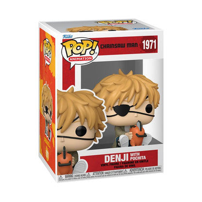 Chainsaw Man POP! Animation Vinyl Figure – Denji &amp; Pochita – 9 cm