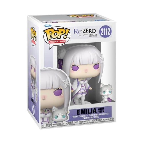 Re:Zero POP! &amp; Buddy Vinyl Figure – Emilia with Puck – 9 cm