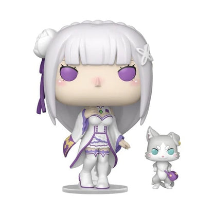 Re:Zero POP! &amp; Buddy Vinyl Figure – Emilia with Puck – 9 cm