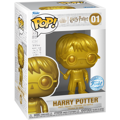 Harry Potter POP! Movies Vinyl Figure Gold Harry Potter (9 cm) -  Exclusive Version