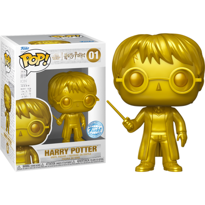 Harry Potter POP! Movies Vinyl Figure Gold Harry Potter (9 cm) -  Exclusive Version