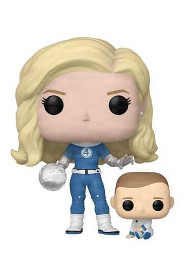 The Fantastic Four: First Steps POP! & Buddy Marvel Vinyl Figure – Invisible Woman & Franklin – 9 cm