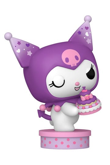 Hello Kitty and Friends POP! Vinyl Figure – Kuromi with Cake (20th Anniversary) – 9 cm
