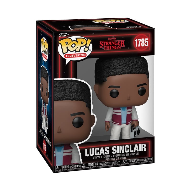 Stranger Things S5 POP! TV Vinyl Figure – Lucas Sinclair with Boombox – 9 cm