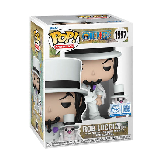 One Piece POP! & Buddy Animation Vinyl Figures – Rob Lucci with Hattori (heo Exclusive Edition) – 10 cm