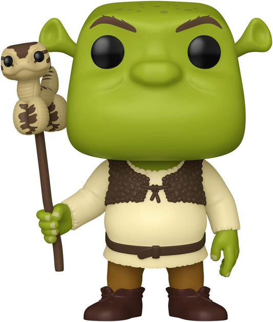 Shrek POP! Movies Vinyl Figure – 30th Anniversary Shrek with Snake – 9 cm