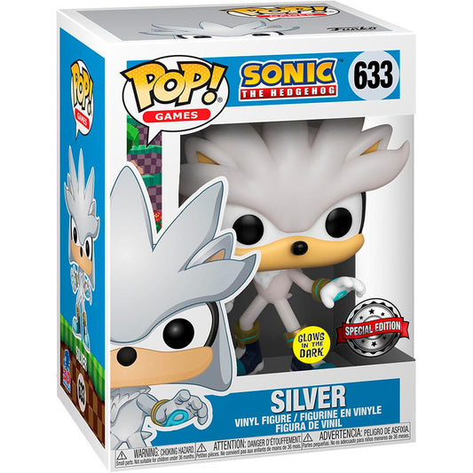 Sonic the Hedgehog POP figure, Silver (glow in the dark) Exclusive 9cm