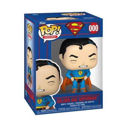 SUPERMAN – POP! Heroes Vinyl Figure – Golden Age Superman – 9 cm