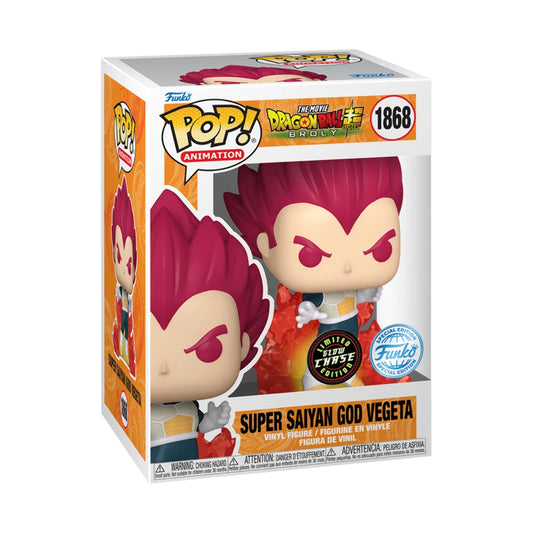 Dragon Ball POP! Animation Vinyl Figure – Super Saiyan God Vegeta (SSG Vegeta) 9 cm – Chase Edition