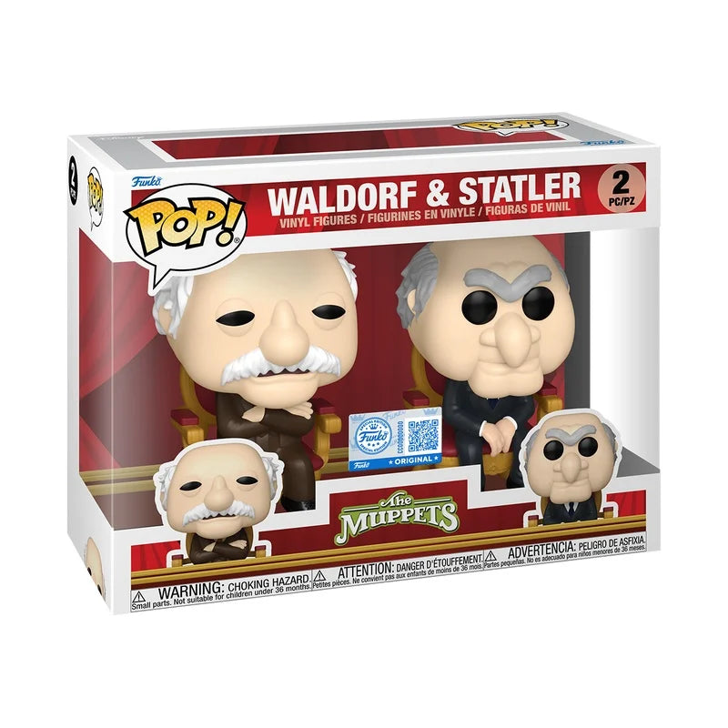 MUPPETS – POP! TV Vinyl Figure – 2-Pack Waldorf &amp; Statler – 9 cm