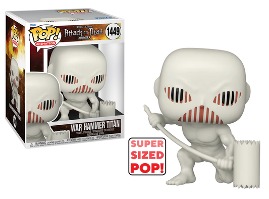 Figurine POP! Super 6" en vinyle L'Attaque des Titans – Titan Marteau de Guerre – 15 cm